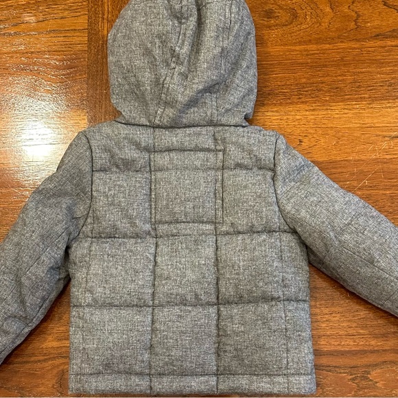 NWT Urban Republic Kids Quilted Zip Front Hooded Jacket, Grey, 18 Months - Picture 8 of 8